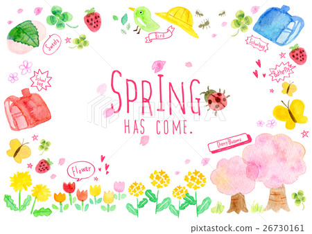 Watercolor touch Spring illustration Watercolor touch Spring illustration 26730161