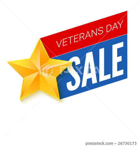 Veterans day sale banner template. Vector Veterans day sale banner template. Vector 26730173