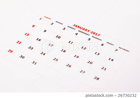 Calendar for January 2017 Calendar for January 2017 26730232