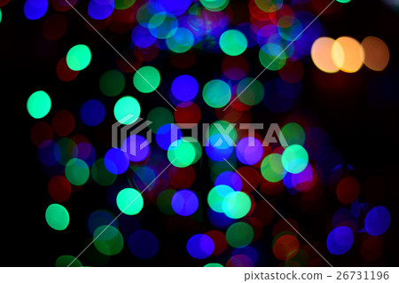 Abstract circular bokeh background of  xmas light 26731196