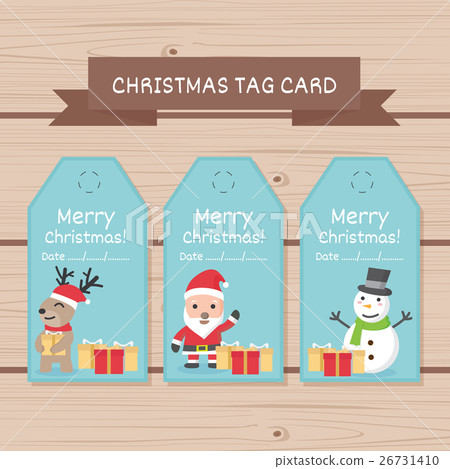 Christmas tag card design for use. Christmas tag card design for use. 26731410
