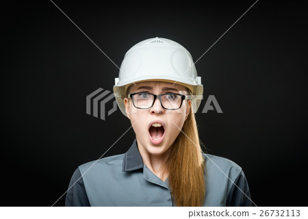 portrait of a female worker portrait of a female worker 26732113