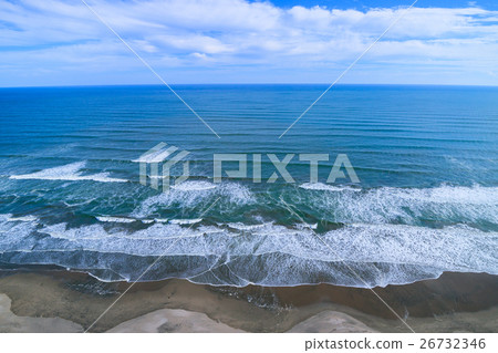 Aerial photograph of Kujukuri-hama Kido Beach Beach beach Aerial photograph of Kujukuri-hama Kido Beach Beach beach 26732346