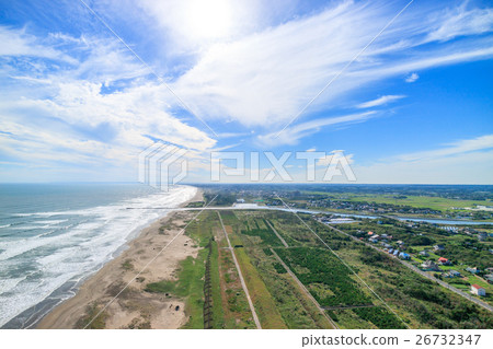 Aerial photograph of Kujukuri-hama Kido Beach Beach beach 26732347