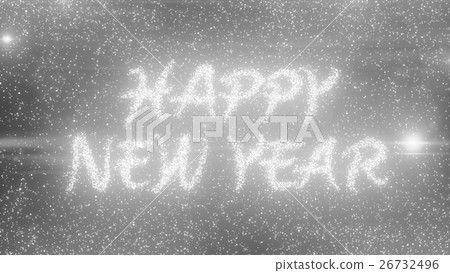 Sparkling particle text Sparkling particle text 26732496