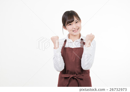 A woman in an apron 26732973