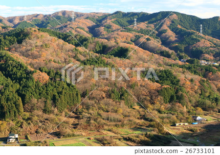 Oku Kuji 11月下旬“山區山區景觀” Oku Kuji 11月下旬“山區山區景觀” 26733101
