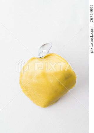 Tin plate of butter can on background 26734993