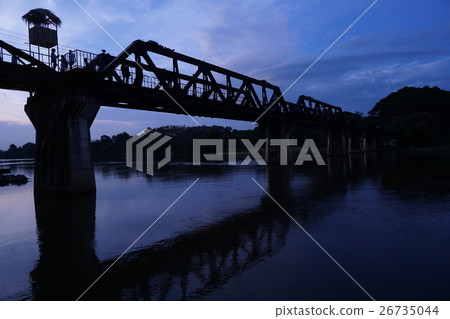 The Bridge over River Kwai in Kanchanaburi, Thailand The Bridge over River Kwai in Kanchanaburi, Thailand 26735044