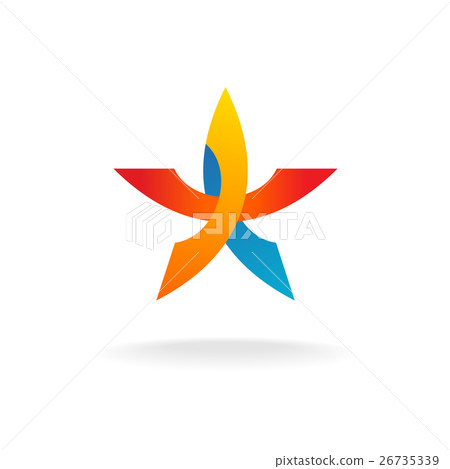 Colorful star logo 26735339