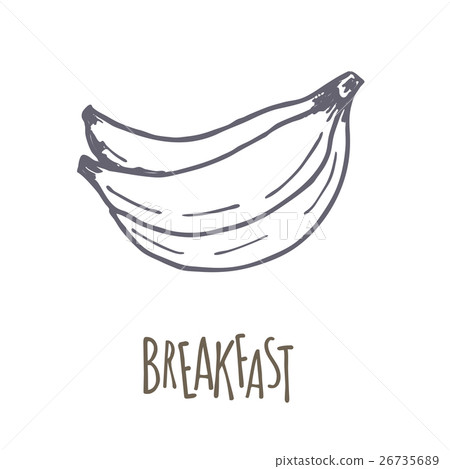 Breakfest hand drawn icon over white background 26735689