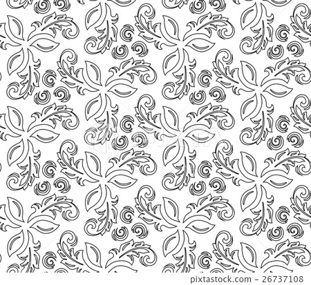 Floral Fine Seamless Pattern Floral Fine Seamless Pattern 26737108