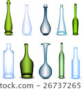 Set colorful bottle in different form. Vector 26737265