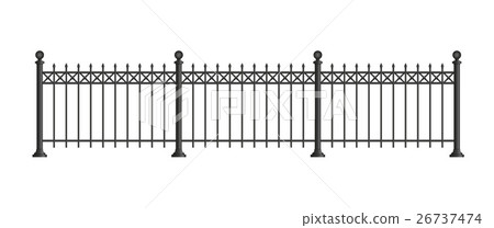 Black forged lattice fence. Black forged lattice fence. 26737474