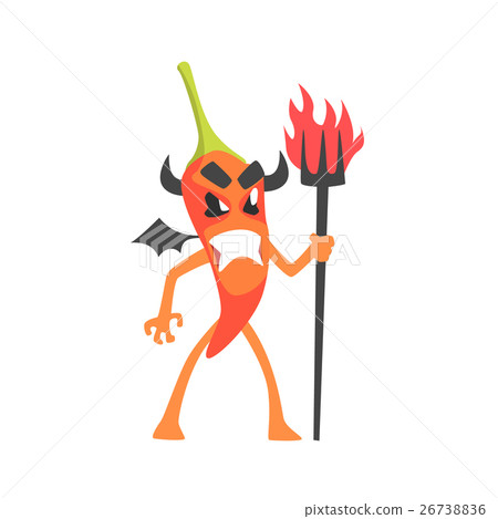 Devil Red Hot Chili Pepper Humanized Emotional 26738836