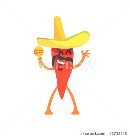 Red Hot Chili Pepper Humanized Emotional Flat 26738838