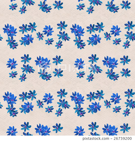 Seamless pattern with blue flowers Seamless pattern with blue flowers 26739200
