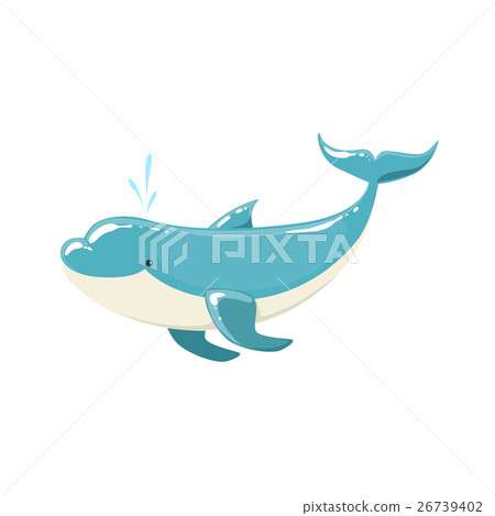 Blue Bottlenose Dolphin Jumping For Entertainment Blue Bottlenose Dolphin Jumping For Entertainment 26739402