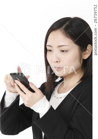 接觸智能手機的女性僱員 26739752