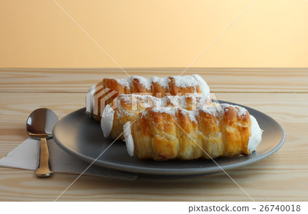 Sweet tubes filled egg white, Czech confection Sweet tubes filled egg white, Czech confection 26740018