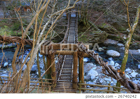 Kochi Prefecture Oku Iya Double Double Kazura Bridge Women Bridge Kochi Prefecture Oku Iya Double Double Kazura Bridge Women Bridge 26740242
