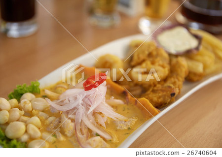 Traditional Peruvian Dish Seafood Ceviche 26740604