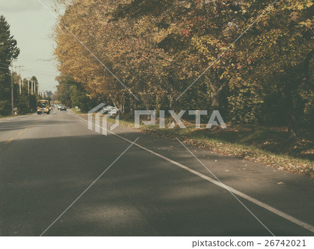 Sunny and warm autumn day in the Langley, canada, 26742021