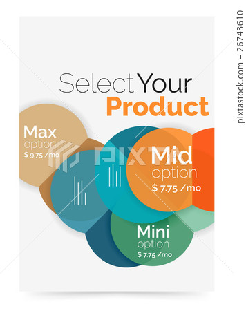 Circle business brochure template with options Circle business brochure template with options 26743610