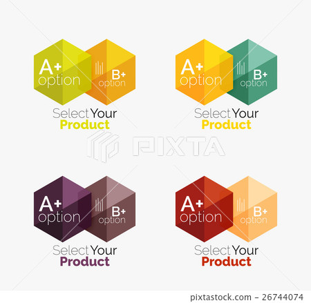 Set of abstract geometric hexagon design with Set of abstract geometric hexagon design with 26744074