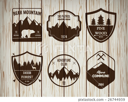 Camping and outdoors adventure vintage logos Camping and outdoors adventure vintage logos 26744939