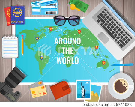 Travel concept vector illustration. Web banner Travel concept vector illustration. Web banner 26745028
