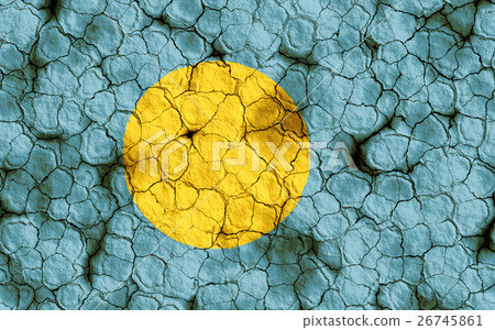 Dry fissure soil top cloth Ryukoku flag special dragon pattern background (high 3D CG 3D CG 渲 dye∕ 戲圖) Hunger dry drought natural disaster 26745861