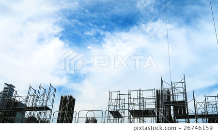 Tower crane and construction site 26746159