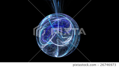 Cold blue christmas ball abstract background 26746973