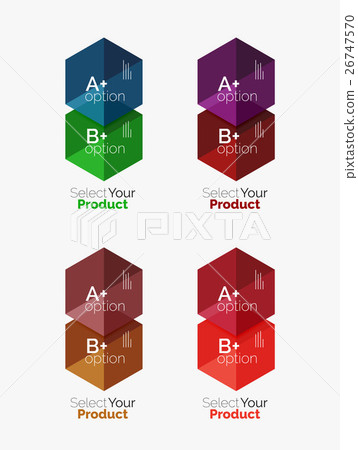 Geometric paper business infographics layouts Geometric paper business infographics layouts 26747570