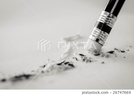 pencil eraser. pencil eraser removing 26747669