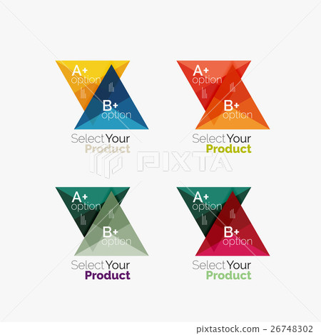 Set of triangle geometric business infographic Set of triangle geometric business infographic 26748302
