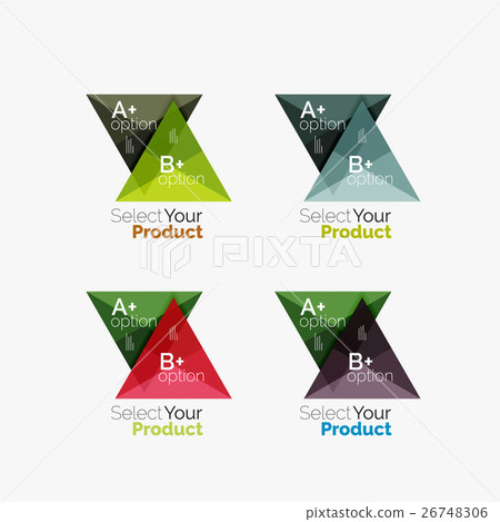 Set of triangle geometric business infographic Set of triangle geometric business infographic 26748306