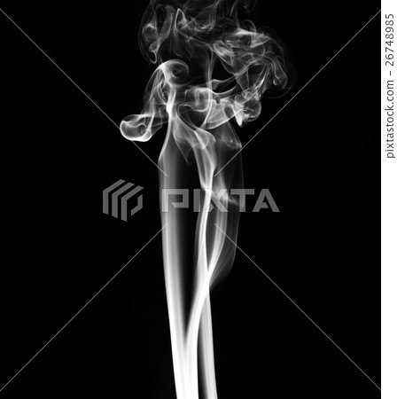 White smoke on black background 26748985