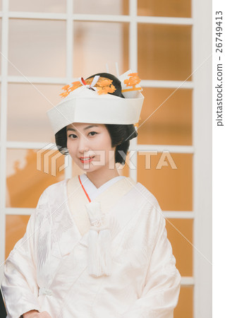 白色和服 新娘 新娘的頭飾 26749413