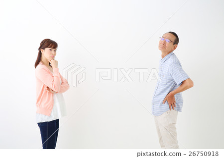 Angry Middle Female / Senior Male 26750918