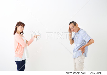 Angry Middle Female / Senior Male Angry Middle Female / Senior Male 26750919