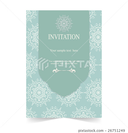 Invitation card, wedding card green background Invitation card, wedding card green background 26751249