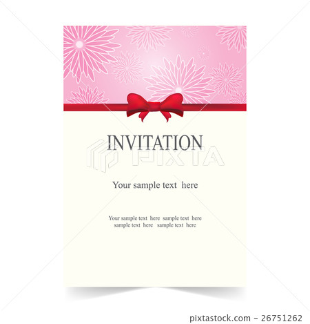 Invitation card, wedding card floral background Invitation card, wedding card floral background 26751262
