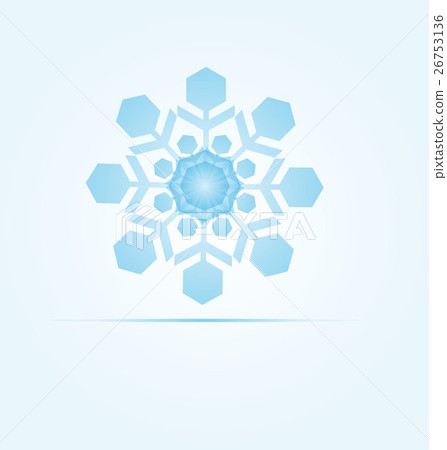 Christmas winter snowflakes vector 26753136