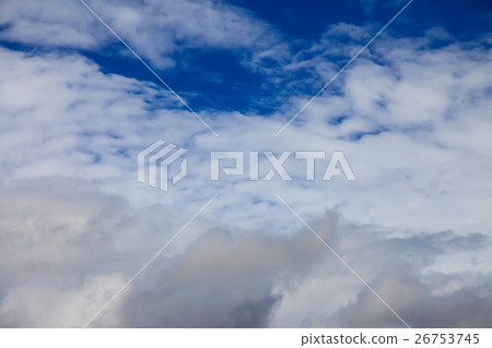 Blue sky with clouds. 26753745