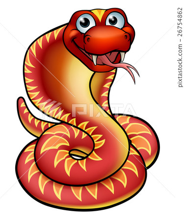Cartoon Cobra Snake Character 26754862