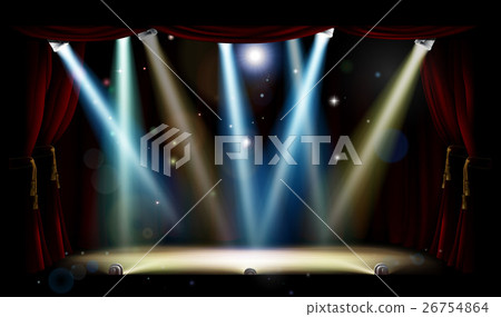 Spotlights Theater Stage 26754864