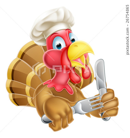 Chef Cartoon Turkey 26754865