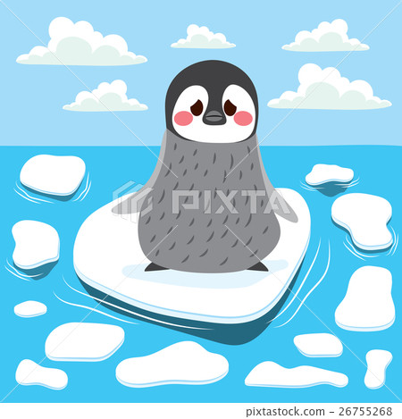 Global Warming Penguin - Stock Illustration [26755268] - PIXTA